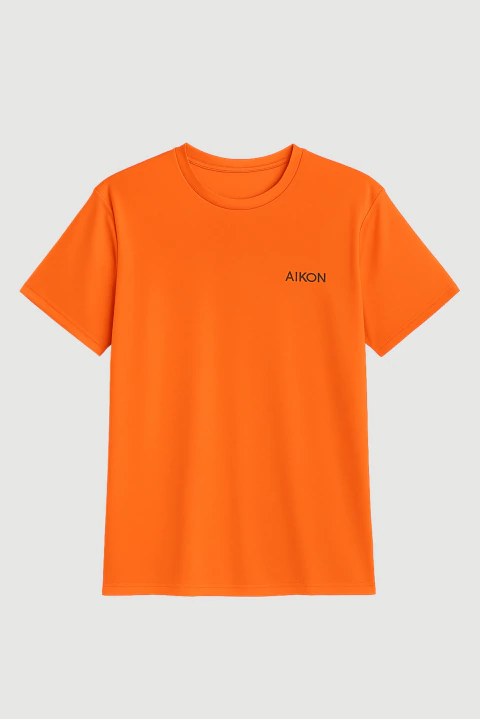 Remera Hit Naranja Flúor